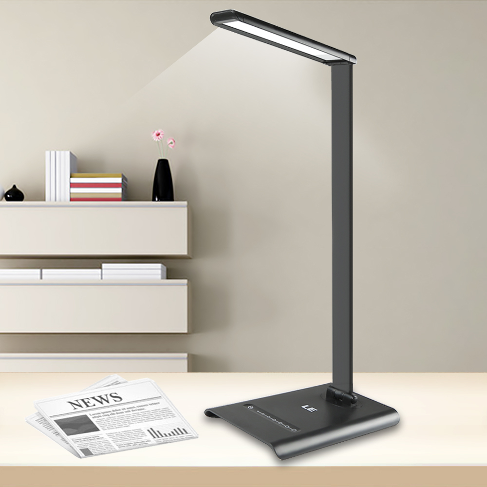 6w Dimmable Led Desk Lamps 7 Level Brightness Touch Sensitive Control Daylight White 6000 6500k Folding Reading Lamps throughout size 1000 X 1000