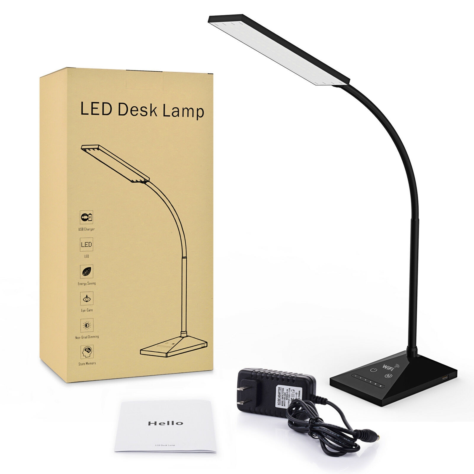 72 Led Smart Desk Lamp Wifi Alexa Voice Control Table Lamp Night Light Usb Port within dimensions 1600 X 1600