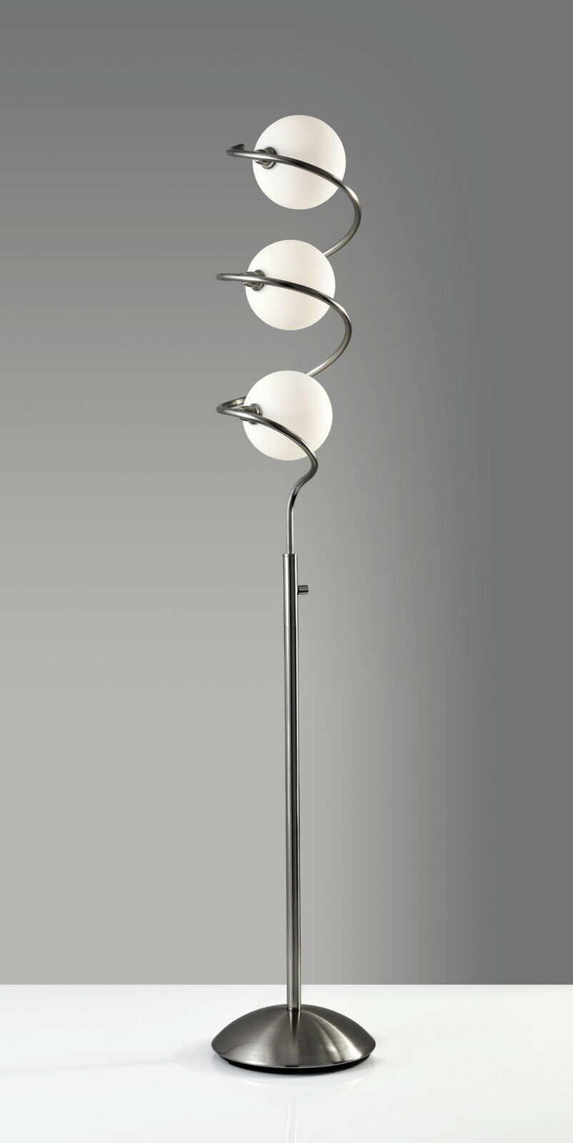 Adesso 3002 Olympia 3 Light 65 Tall Led Floor Lamp Steel intended for sizing 802 X 1600