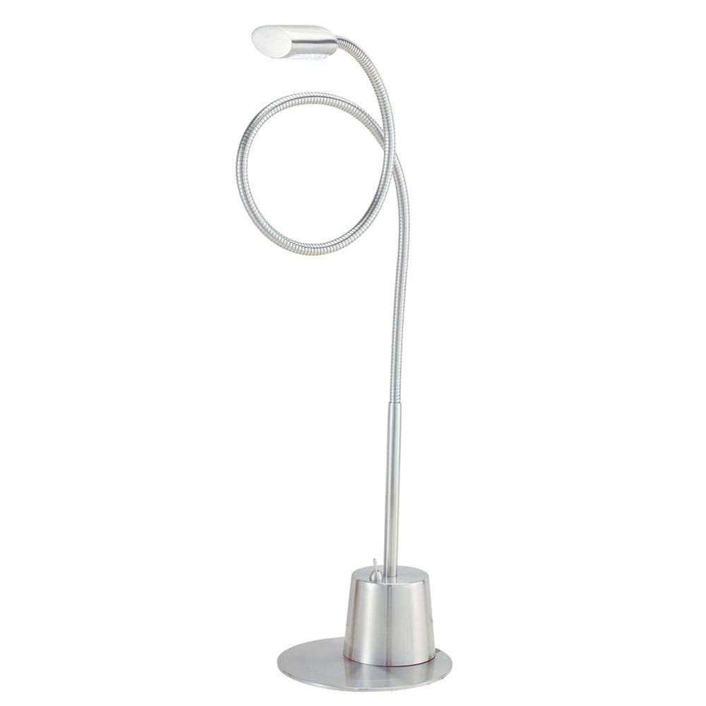 Adesso Eternity 37 In Satin Steel Gooseneck Led Desk Lamp for dimensions 1000 X 1000