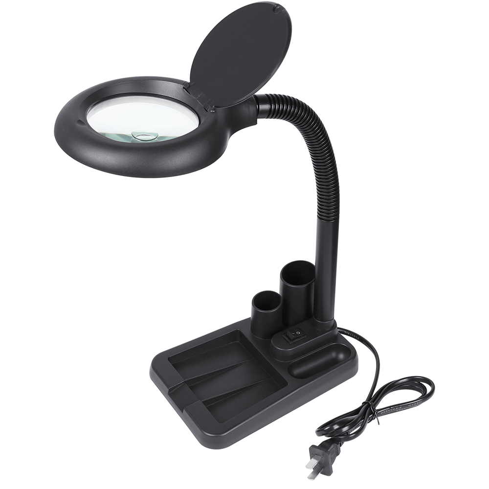 Adjustable Magnifiers Magnifying Loupe Glass 40 Led Light inside size 1000 X 1000