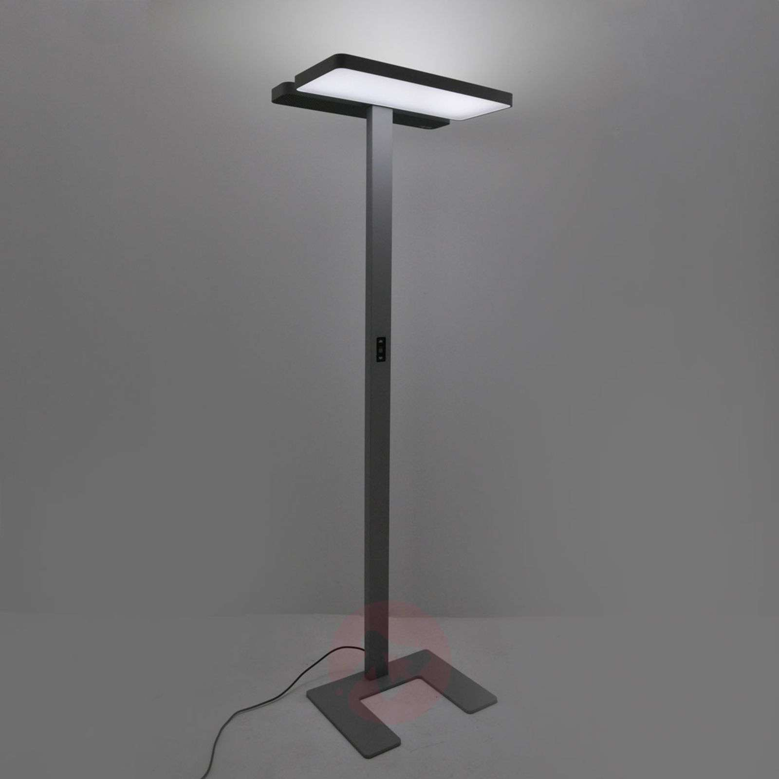 Aila Office Led Floor Lamp Daylight Sensor 4000k with measurements 1600 X 1600