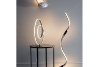 Aria Modern Chrome Led Swirl Table Lamp within dimensions 1000 X 1000