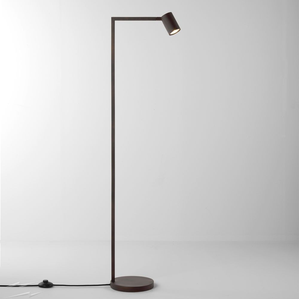 Ascoli Floor Lamp In Bronze Ip20 Rated 1 X 6w Led Gu10 With intended for proportions 1000 X 1000