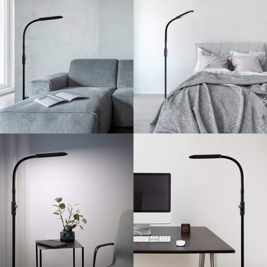 Aukey 14w Led Floor Lamp With Dimmer And 3 Color Temperature with proportions 1080 X 1080