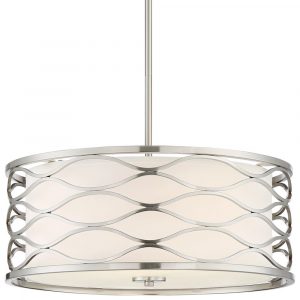 Austen 20 Wide Brushed Nickel Pendant Light Style 34v09 regarding sizing 1000 X 1000