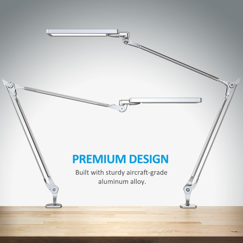 B E430 Metal Architect Swing Arm Desk Lamp Dimmable Led in proportions 1001 X 1001