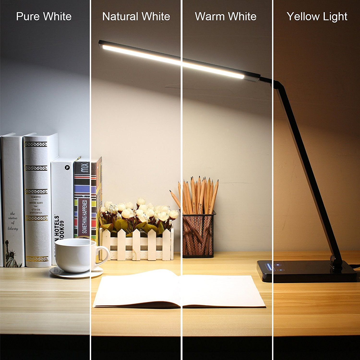 B Metallic Dimmable Led Desk Lamp Eye Caring Table Lamp intended for sizing 1500 X 1500