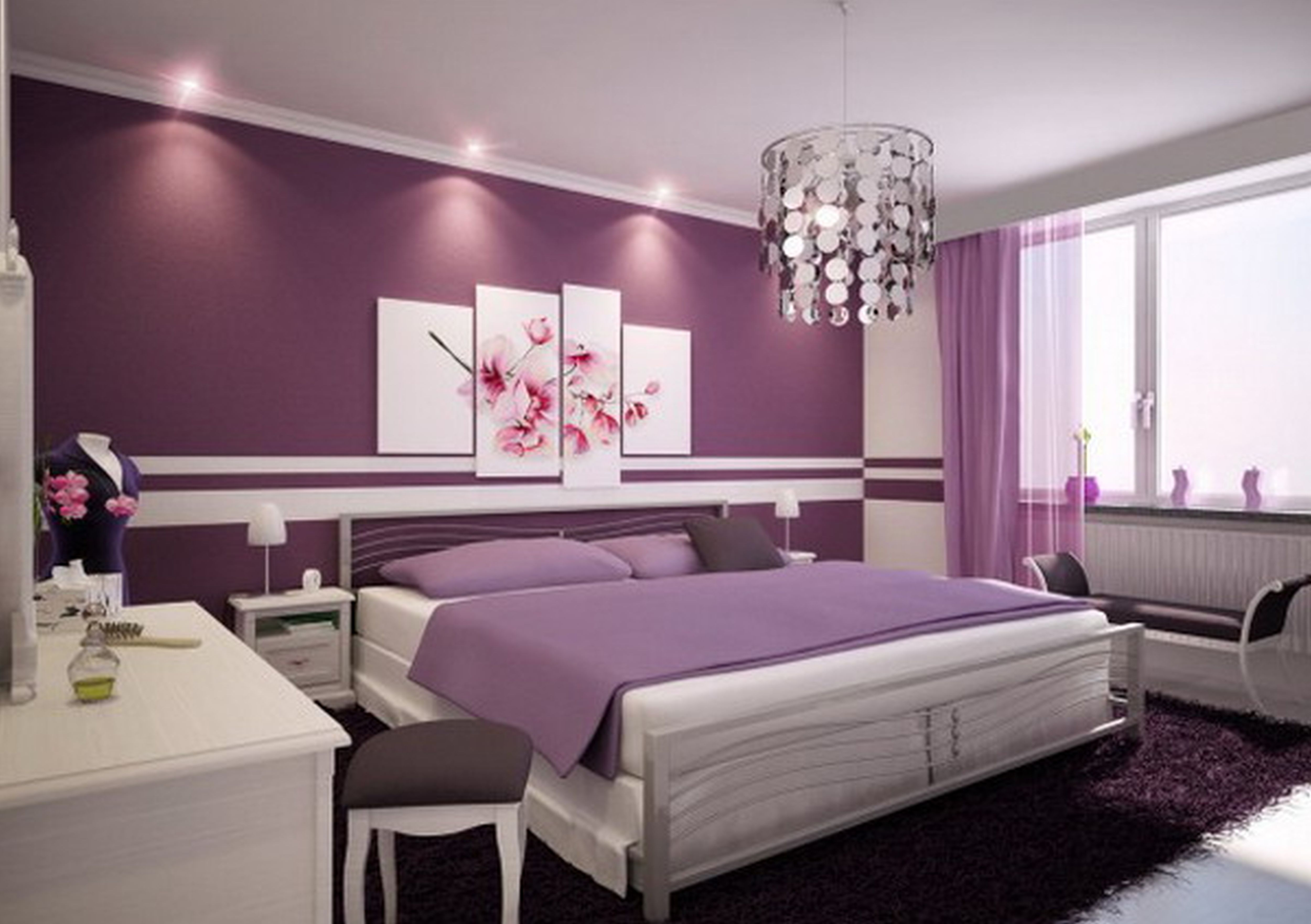 Bedroom Bedroom Bedroom Great Purple Bedroom Color Paint with proportions 5000 X 3525