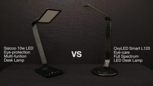 Best Led Desk Lamp Comparison Review Oxyled L120 Vs Saicoo 10w Desk Lamp throughout proportions 1280 X 720