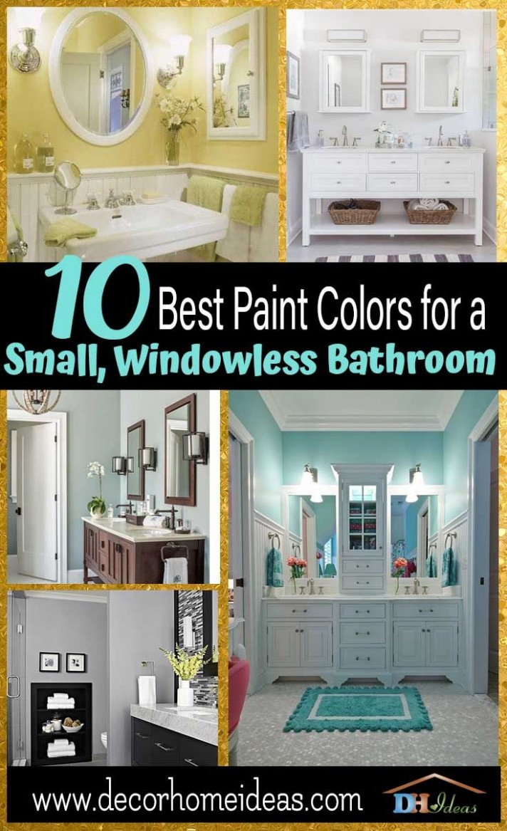 Best Paint Color For Small Bathroom With No with measurements 712 X 1167