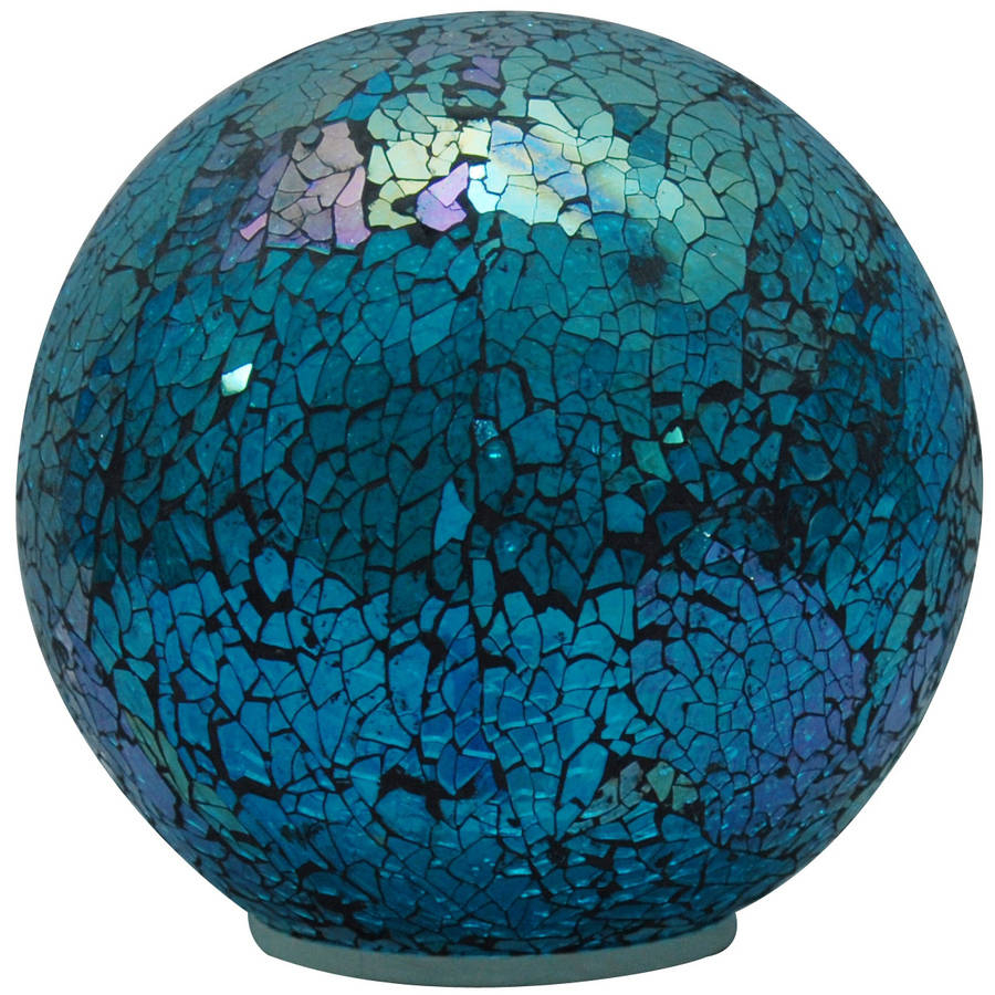 Better Homes Gardens 6 Mosaic Globe Turquoise Accent Lamp inside sizing 900 X 900