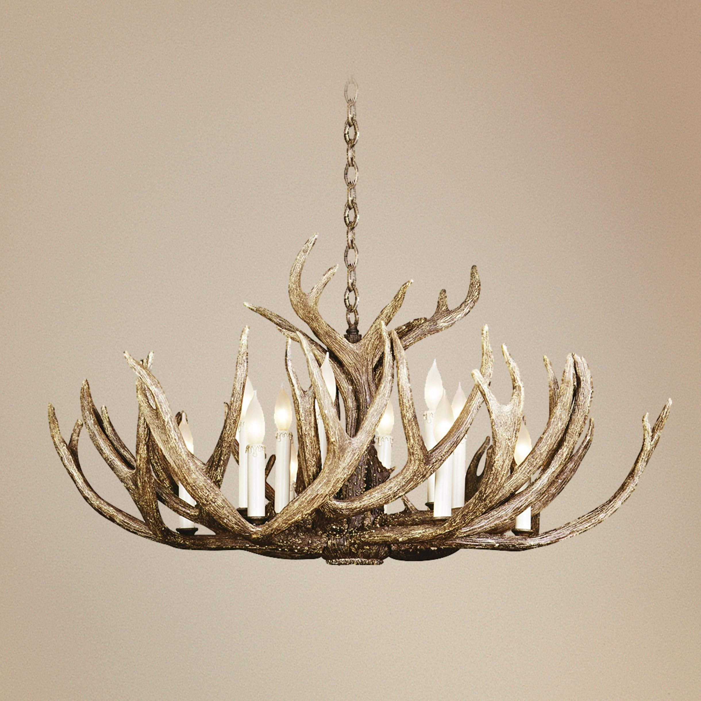 Big Sky Twelve Light Elk Antler Chandelier Antler pertaining to proportions 2440 X 2440