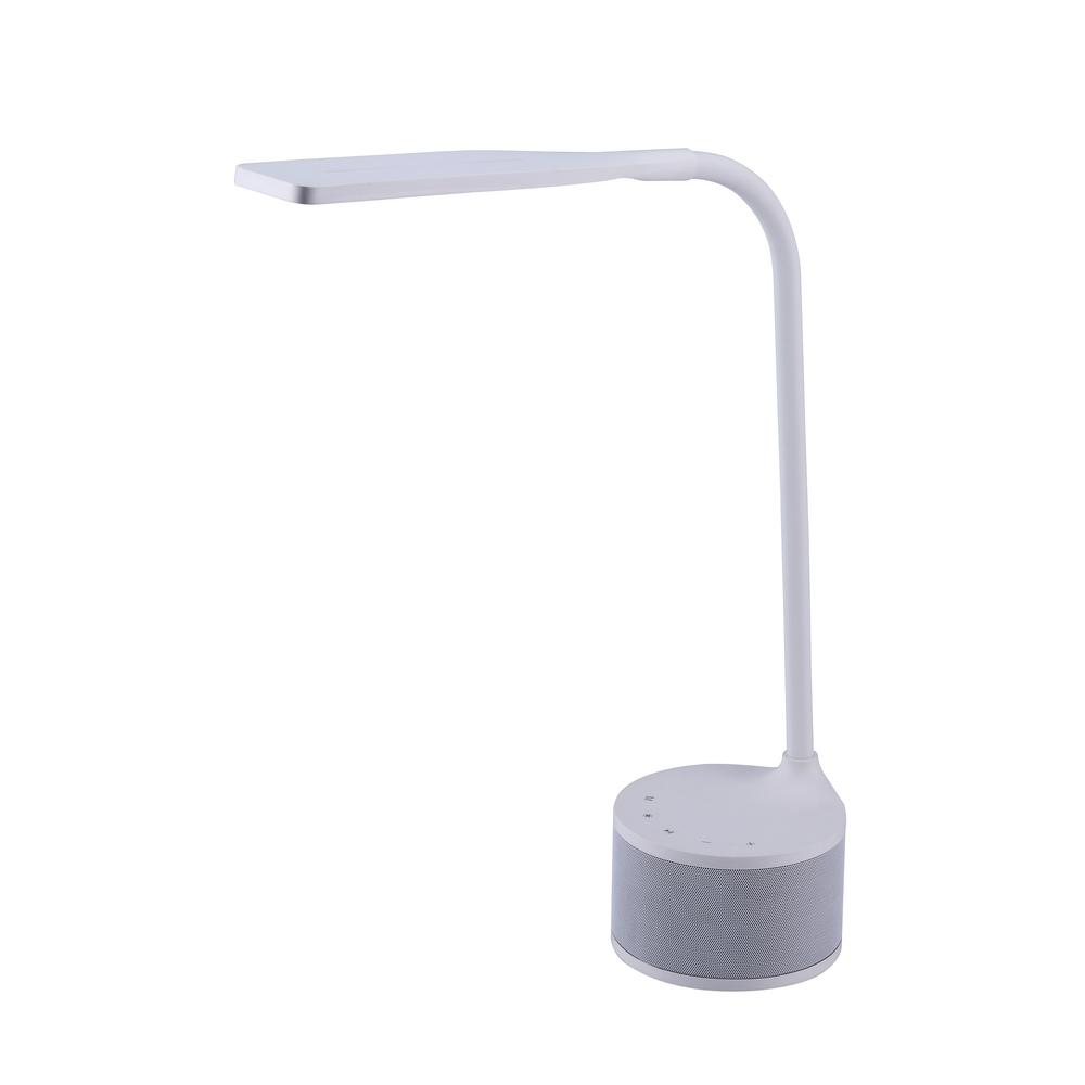 Bostitch 14 In White Led Desk Lamp With Bluetooth Speaker throughout measurements 1000 X 1000