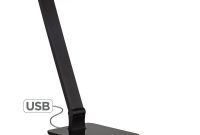 Brady Smart Touch Black Led Desk Lamp With Usb Port Style with regard to dimensions 1000 X 1000