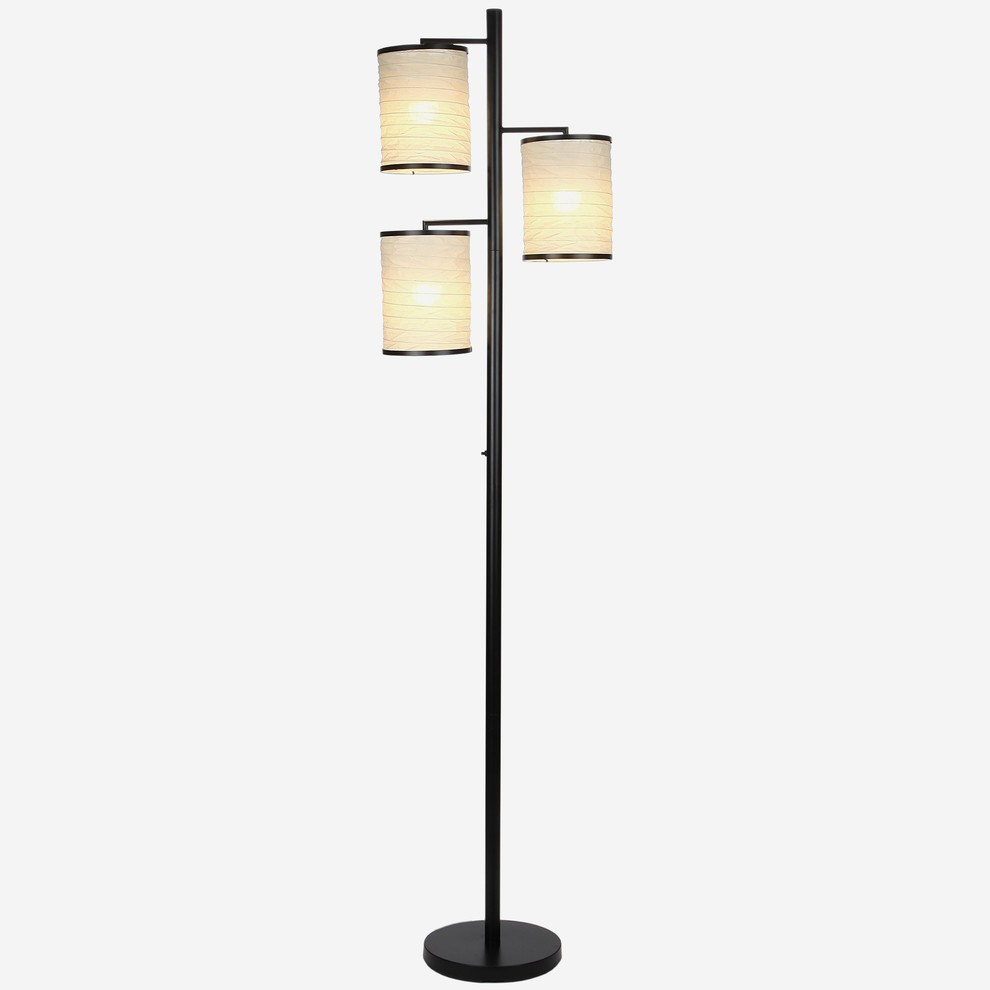 Brightech Liam Tree Led Floor Lamp Classic Black intended for dimensions 990 X 990