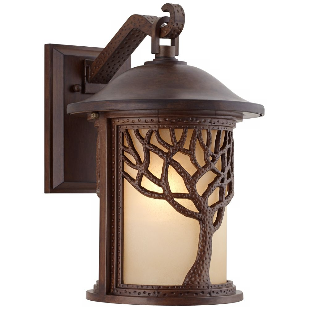 Bronze Mission Style Tree 15 High Outdoor Wall Light with regard to measurements 1000 X 1000