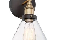 Burke 10 34 High Black And Warm Brass Led Wall Sconce within sizing 1000 X 1000