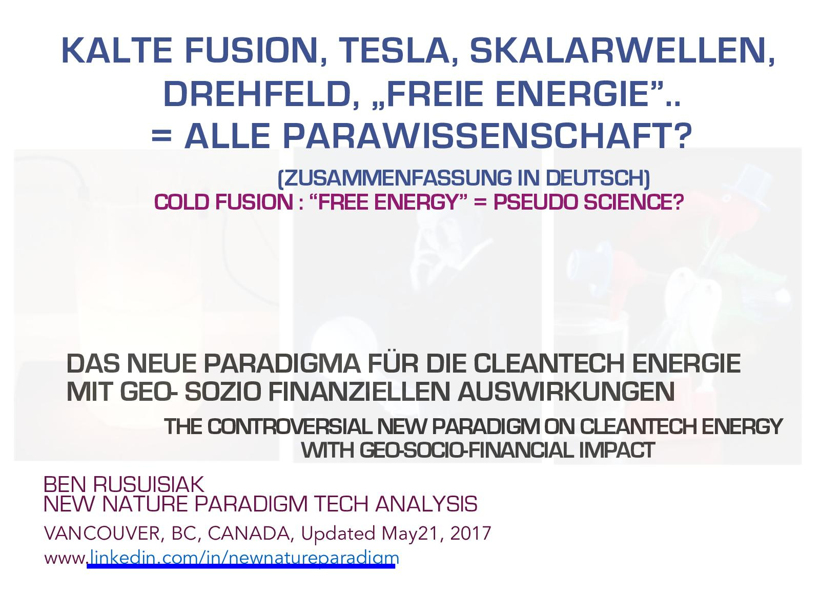 Calamo Kalte Fusion Tesla Scalarwellen Drehfeld Freie for proportions 1600 X 1200