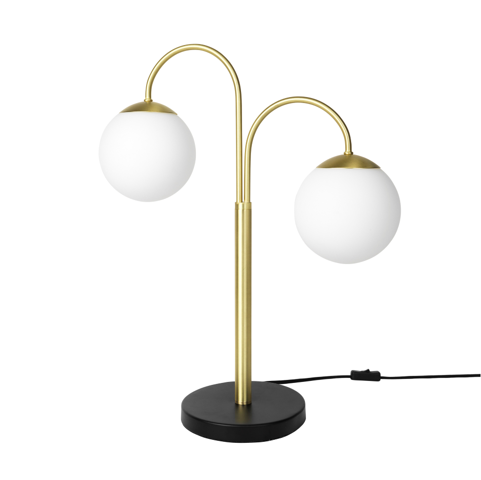 Caspa Table Lamp Two Arms Brass Table Lamp Cool Floor within proportions 970 X 969