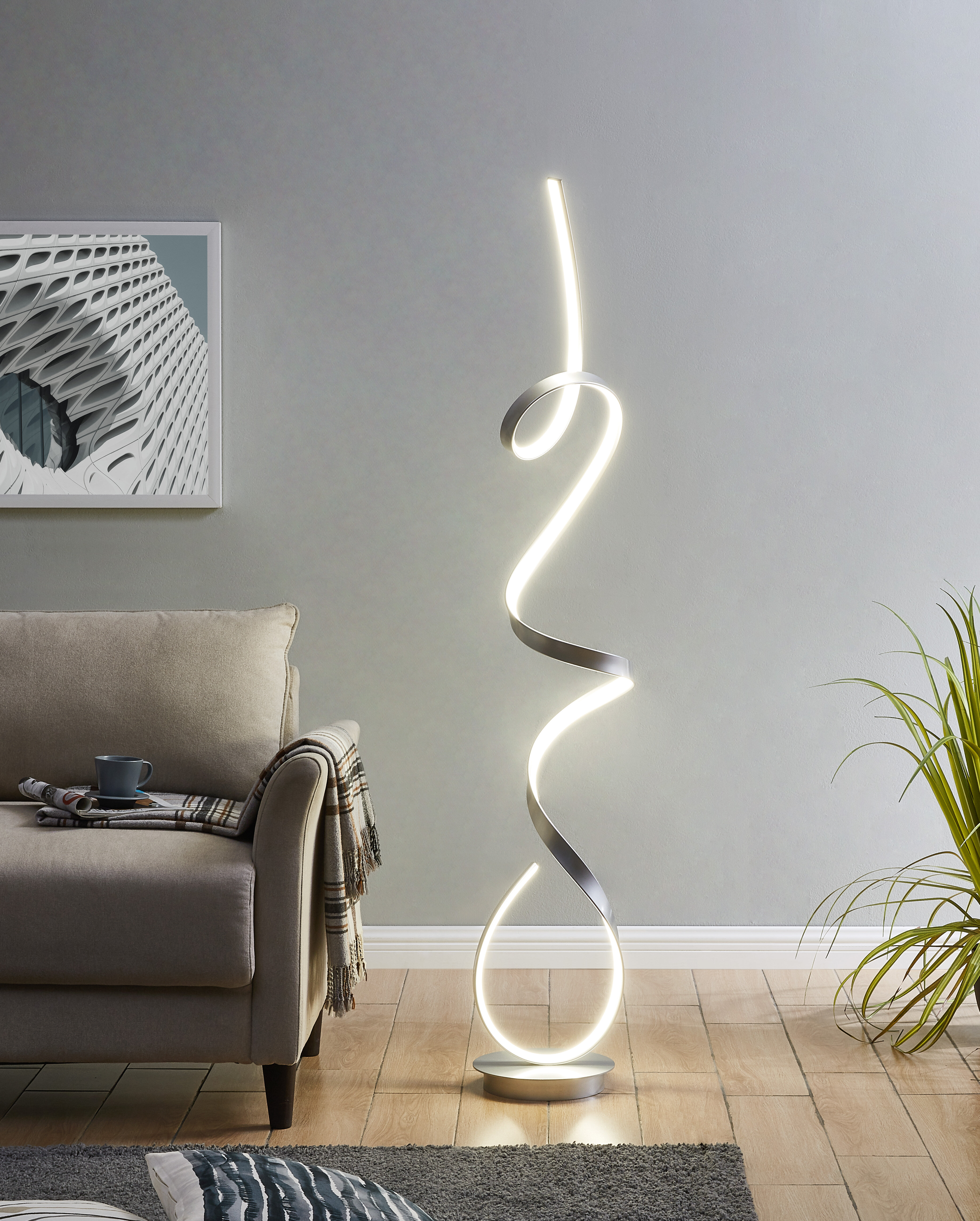 Clarkedale 63 Led Floor Lamp intended for size 4165 X 5187