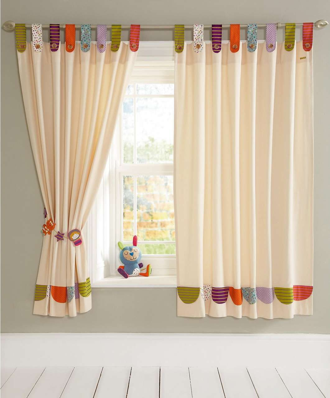 Colourful Tab Top Curtains For Kids Bedroom And Nursery within measurements 1061 X 1280