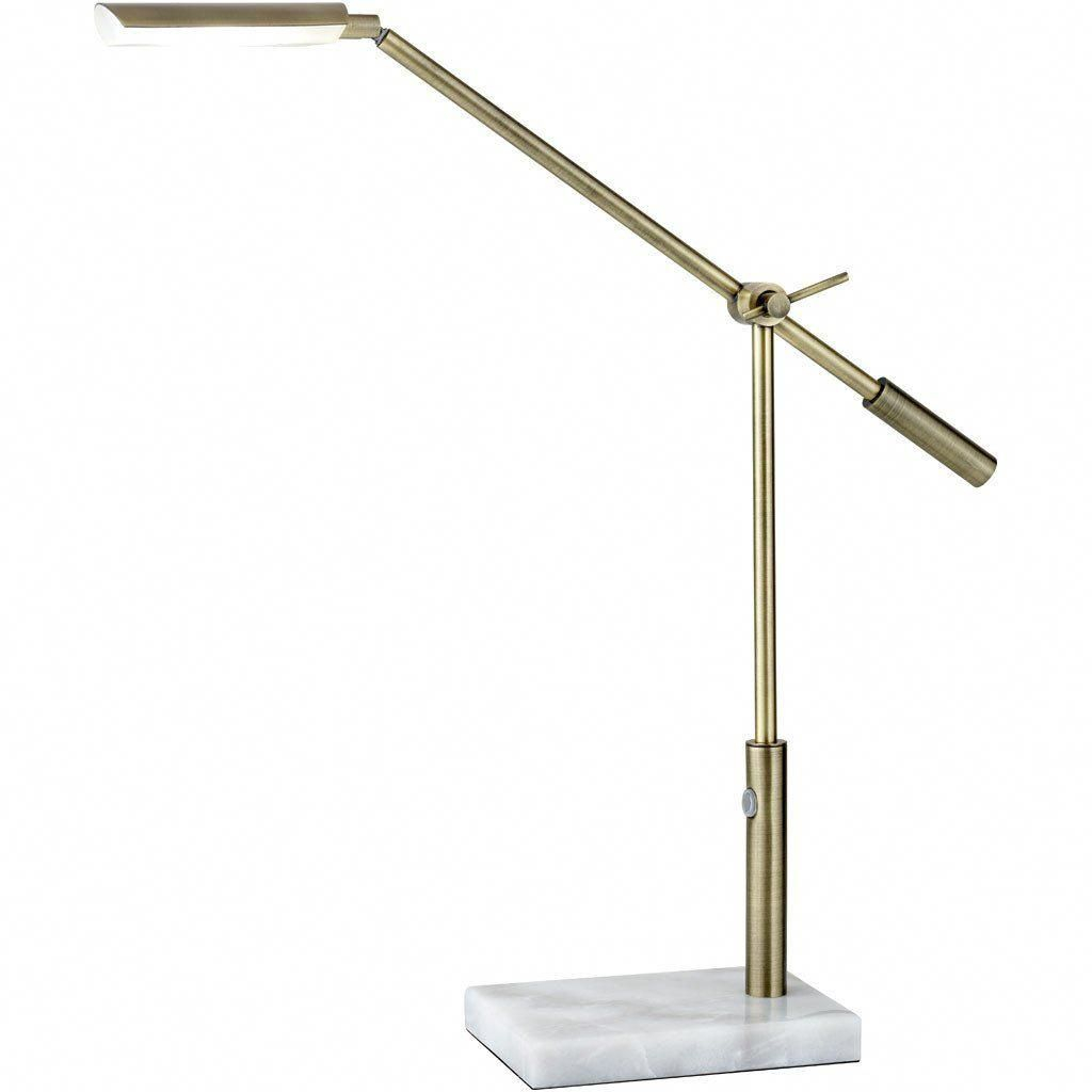 Comprised Of Antique Brass And White Marble The Vega Led with regard to measurements 1024 X 1024