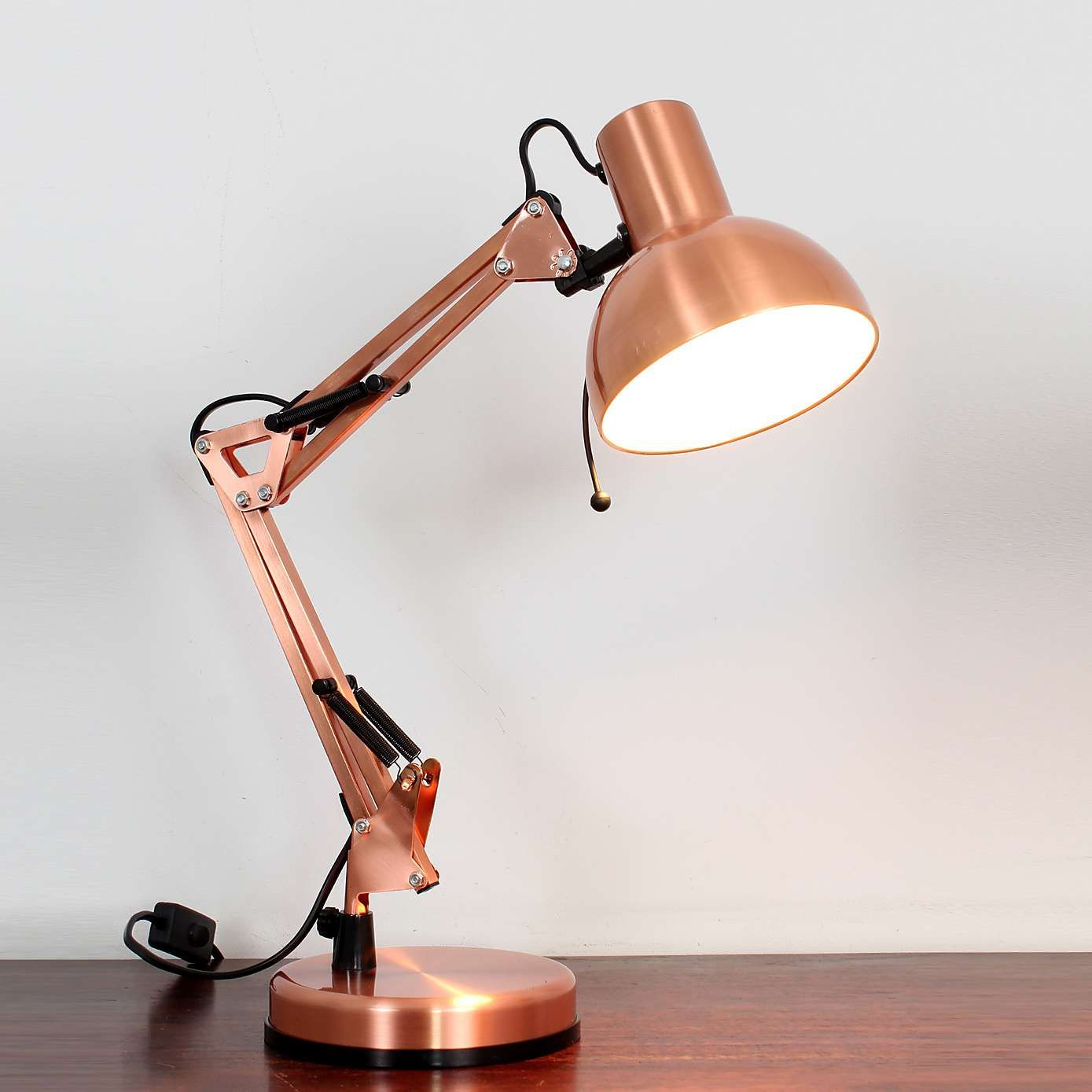 Copper Dome Head Desk Lamp In 2019 Desk Lamp House Lamp pertaining to sizing 1389 X 1389