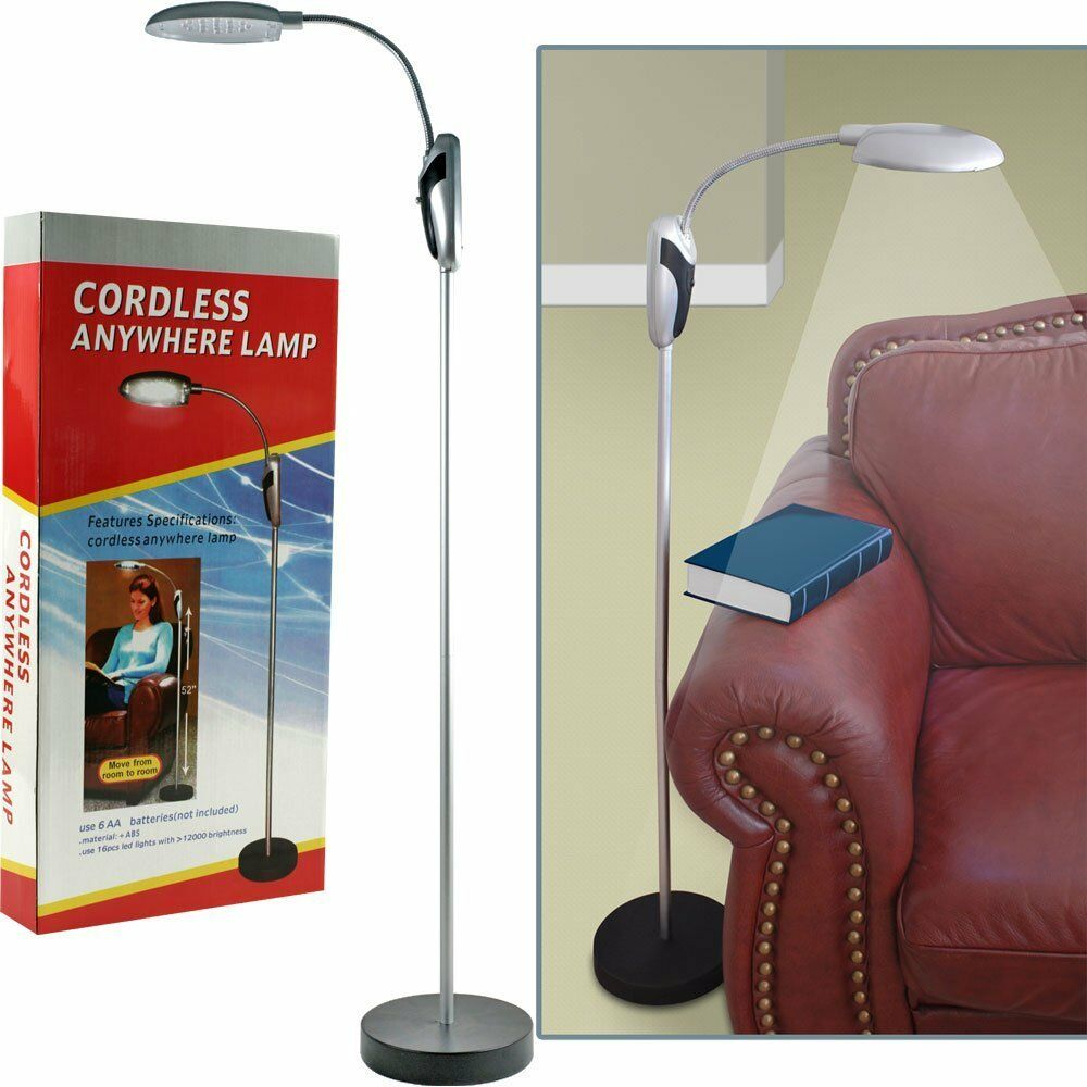 Cordless Led Floor Lamp Reading Light Shade Living Room with measurements 1000 X 1000