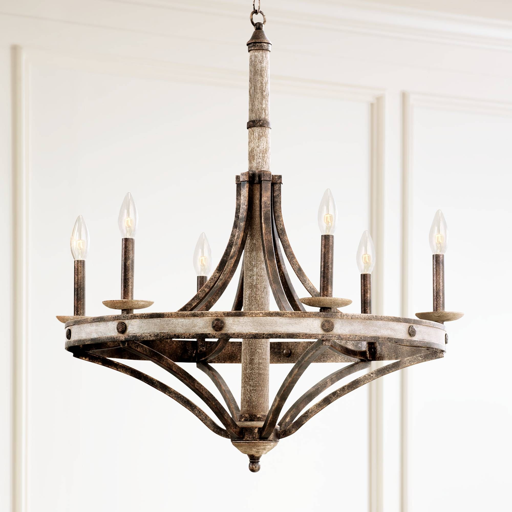 Coronado Wagon Wheel 30 Wide 6 Light Rustic Chandelier pertaining to dimensions 2000 X 2000