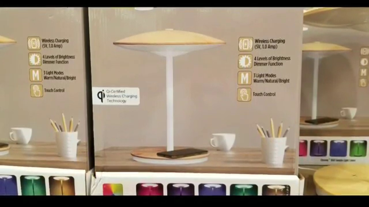 Costco Dome Led Desk Lamp W Mood Light Wireless Charging 49 for measurements 1280 X 720