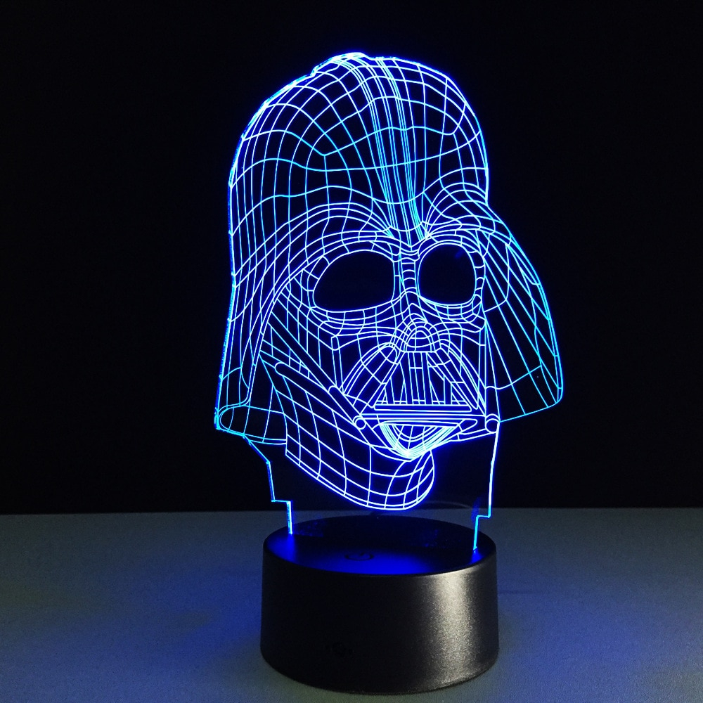 Creative Star Wars Illusion Night Light Darth Vader 3d Led in sizing 1000 X 1000