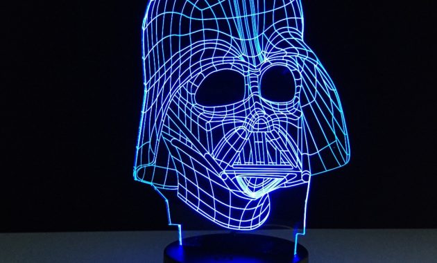 Creative Star Wars Illusion Night Light Darth Vader 3d Led intended for proportions 1000 X 1000