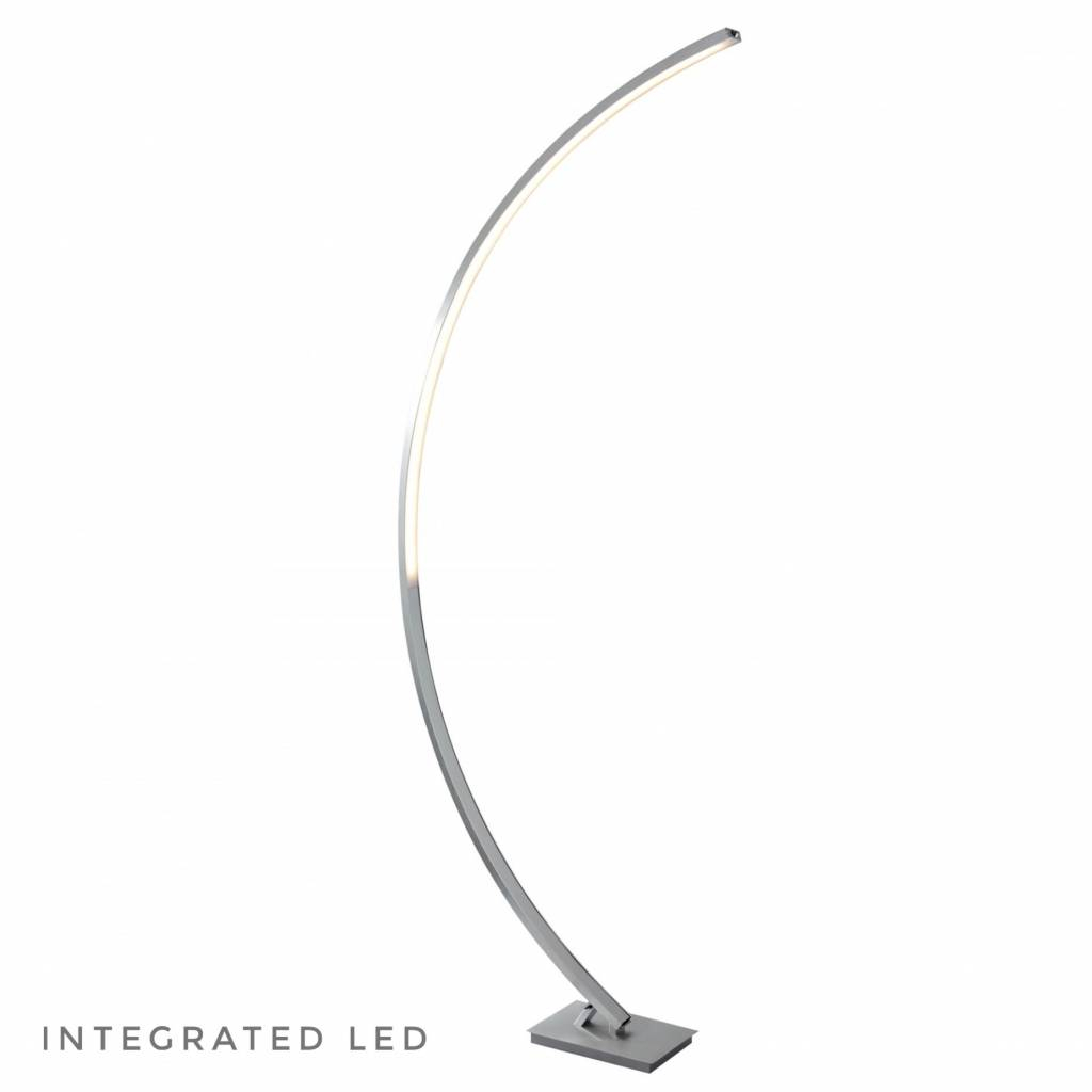 Curve Ultra Modern Led Floor Lamp Satin Silver intended for measurements 1024 X 1024