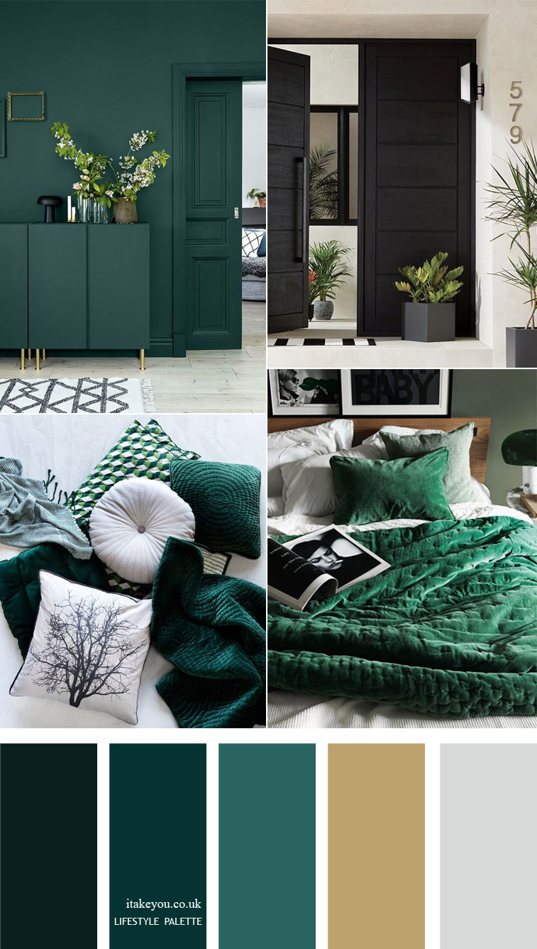 Dark Green Color Palette With Muted Gold Home Color Decor in dimensions 757 X 1337