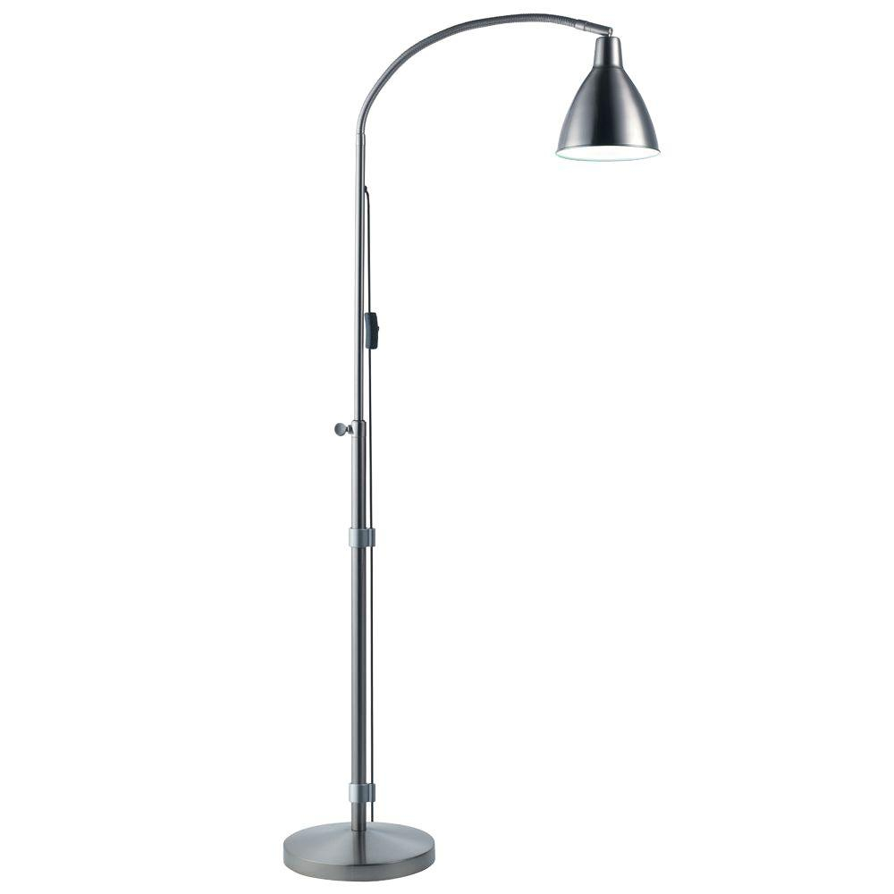 Daylight 55 In Silver Flexi Vision Floor Lamp in sizing 1000 X 1000