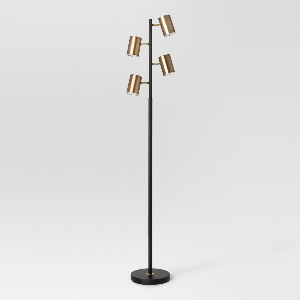 Dean Spotlight Floor Lamp Blackbrass Project 62 pertaining to size 1000 X 1000