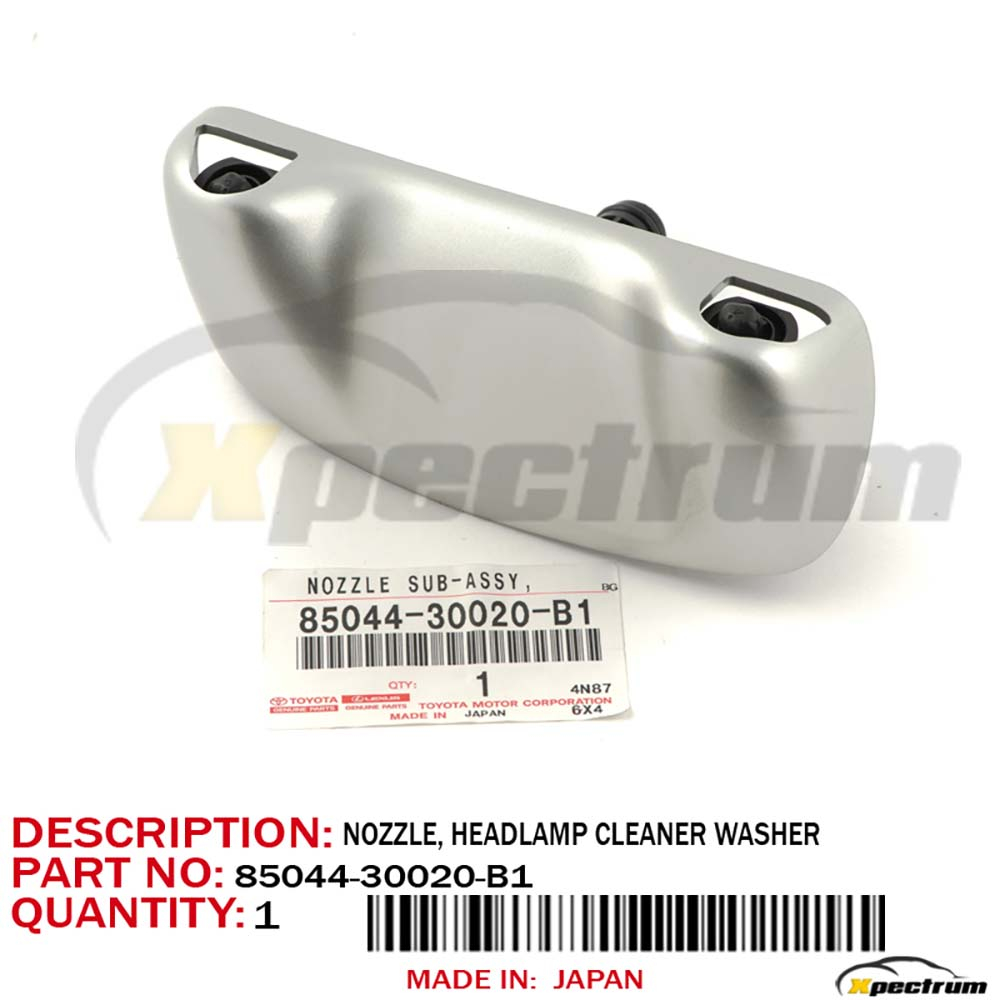 Details About 8504430020b1 Original Toyota Nozzle Headlamp Cleaner Washer 85044 30020 B1 within measurements 1000 X 1000