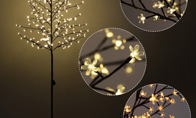 Details About Christmas Xmas Cherry Blossom Led Tree Light Floor Lamp Home Decor Warm White Us throughout size 1200 X 1200