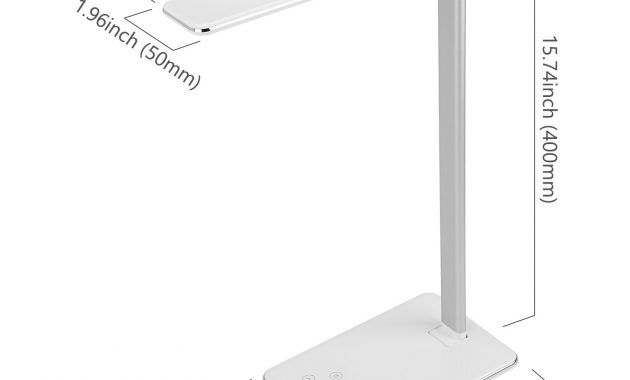 Details About Dimmable Led Desk Lamp 4 Lighting Modes Usb Charging Port Piano White Finish regarding measurements 1500 X 1500