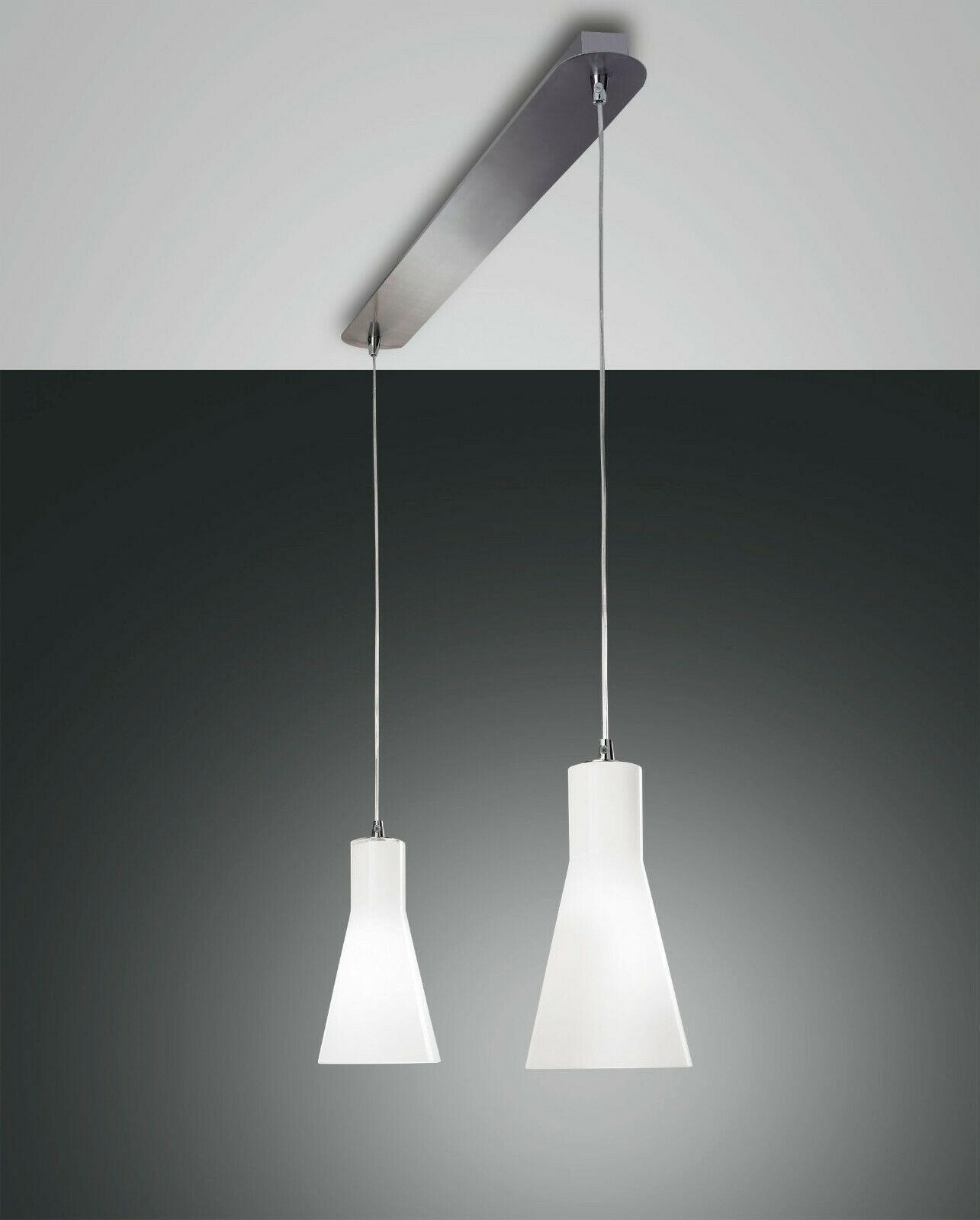 Details About Fabas Luce Pendulum Light Diana 2flg E27 Hanging Lamp 2753 46 138 Whitechrome intended for measurements 1285 X 1600