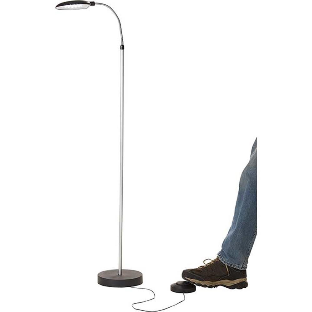 Details About Jobar Jb7243sil Battery Operated Led Cordless Anywhere Floor Lamp Foot Control with regard to sizing 1000 X 1000