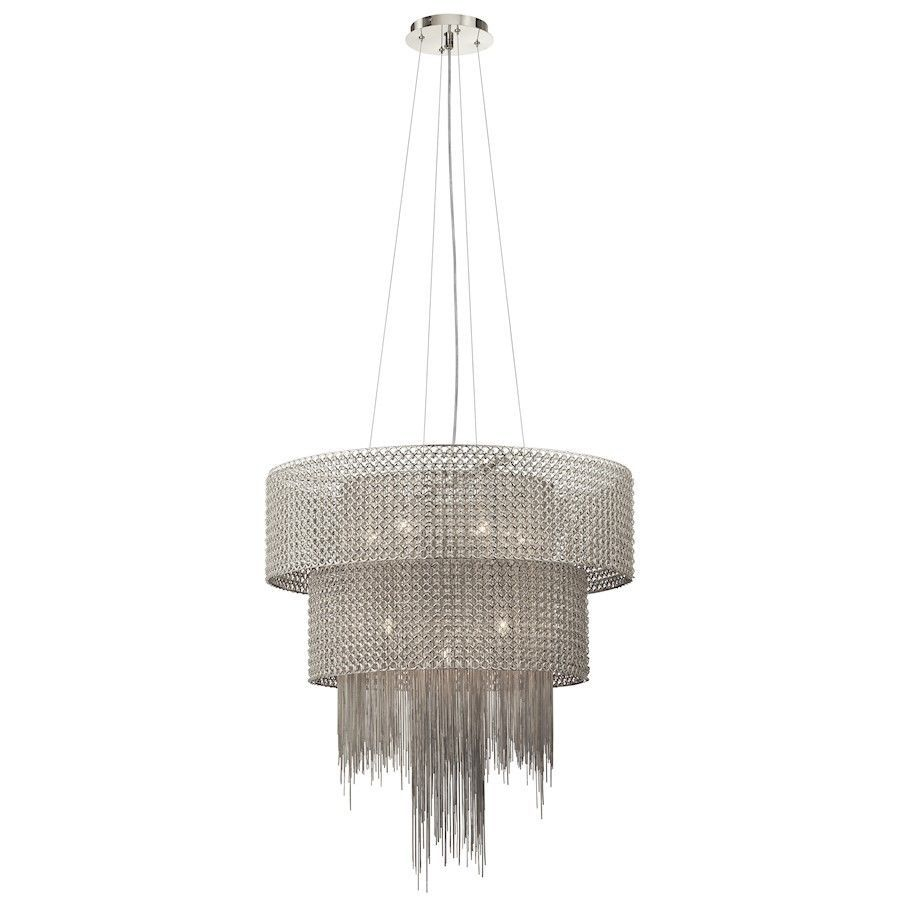 Details About Lan Elauna 10 Light Large Drum Chandelier intended for size 900 X 900