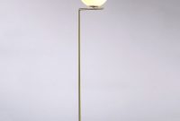 Details About Modern White Glass Globe Shade 1 Light Brass Linear Led Floor Lamp Artistic Deco with dimensions 1000 X 1000