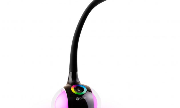 Details About Ottlite Led Desk Lamp With Color Changing Base Black for dimensions 2500 X 2500