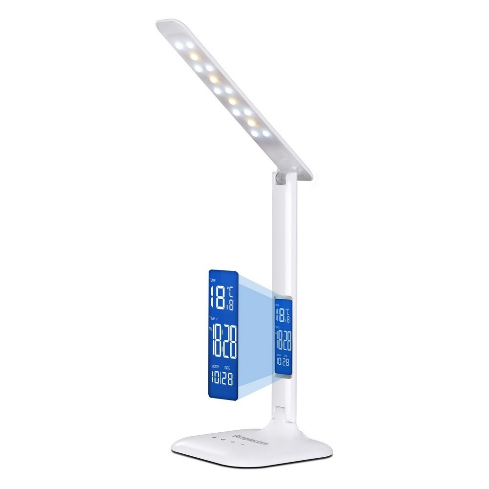 Details About Simplecom Dimmable Touch Multifunction Led Desk Lamp 4w Digital Clock El808 pertaining to size 1000 X 1000