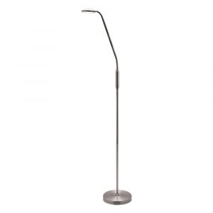 Dylan 6w Led Touch Dimmable Floor Lamp Brushed Chrome Neutral White in proportions 1000 X 1000