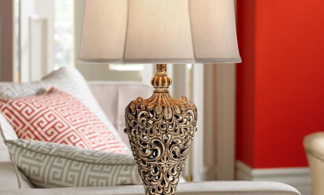 Elle Carved Antique Gold Classic Table Lamp 3j928 Lamps throughout proportions 1618 X 2000