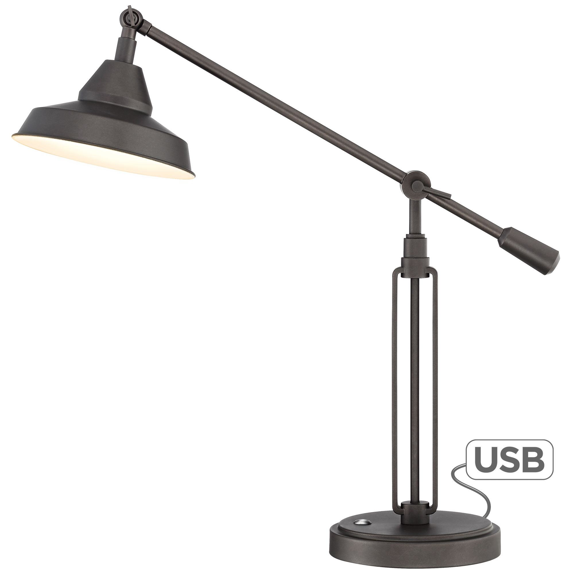 Franklin Iron Works Industrial Desk Lamp With Hotel Style within measurements 2000 X 2000