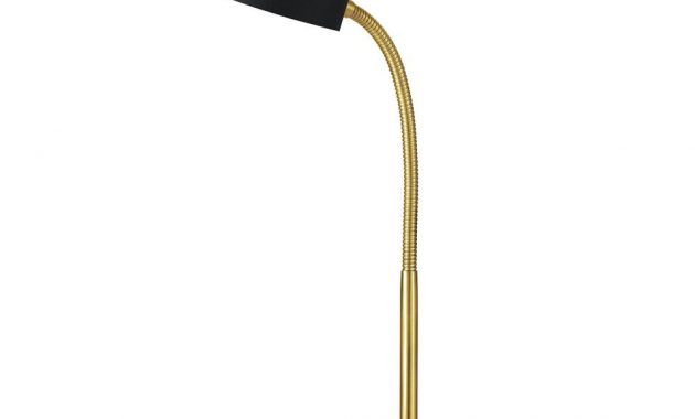 Globe Electric 15 In Matte Black Integrated Led Desk Lamp pertaining to measurements 1000 X 1000